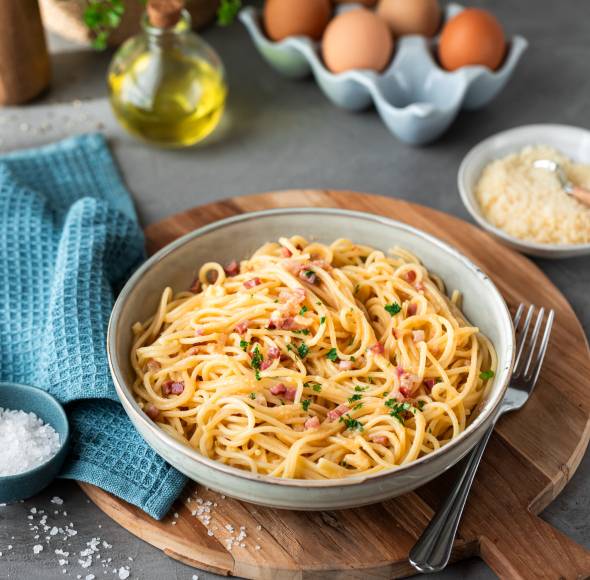 Spaghetti Carbonara wie in Italien