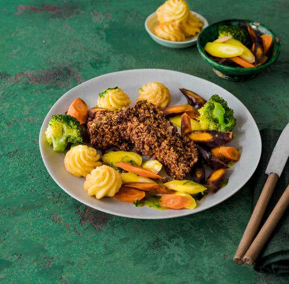 Vegetarischer Hackbraten mit dem Monsieur Cuisine