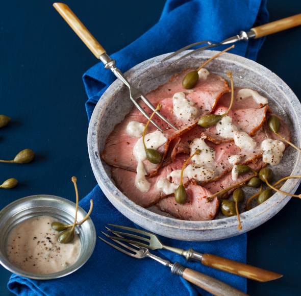 Vitello tonnato mit Roastbeef