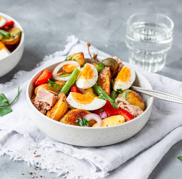 Frühkartoffel-Eiersalat zum Vorbereiten