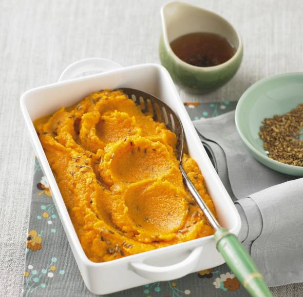 Karottenpüree mit Blumenkohl