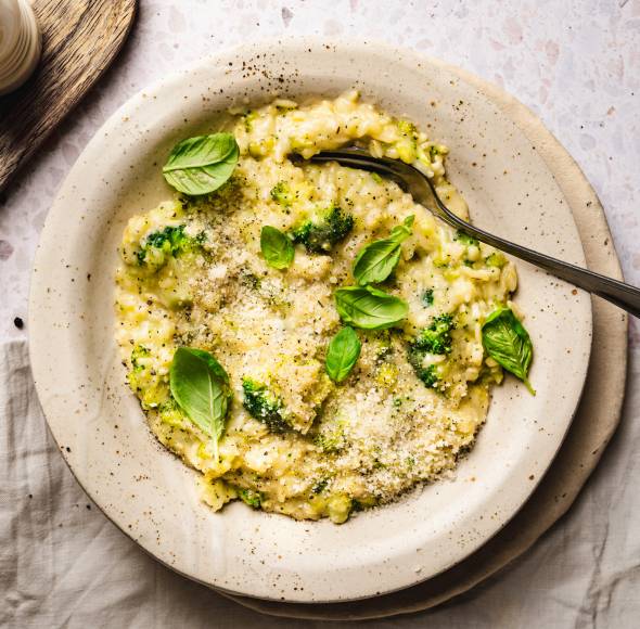 One-Pot-Orzo mit Brokkoli