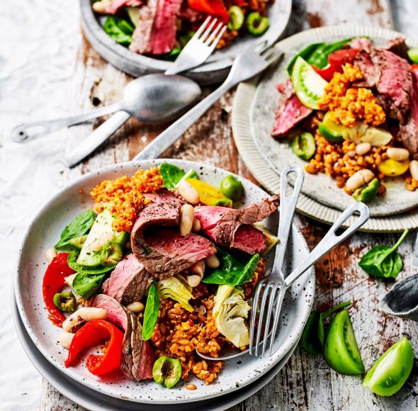 Rindfleisch-Salat mit Tomaten