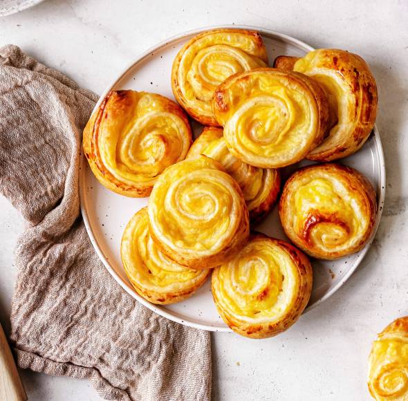 Einfache Puddingschnecken