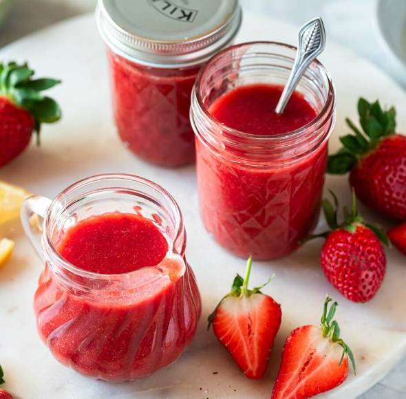 Haltbare Erdbeersoße