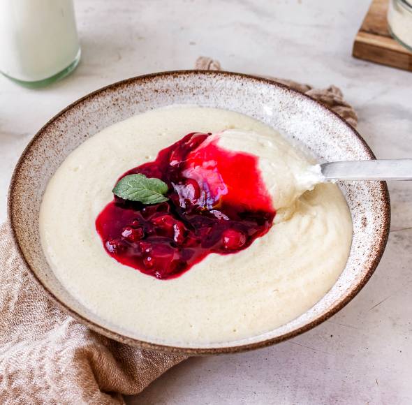 High Protein Grießpudding Vanille