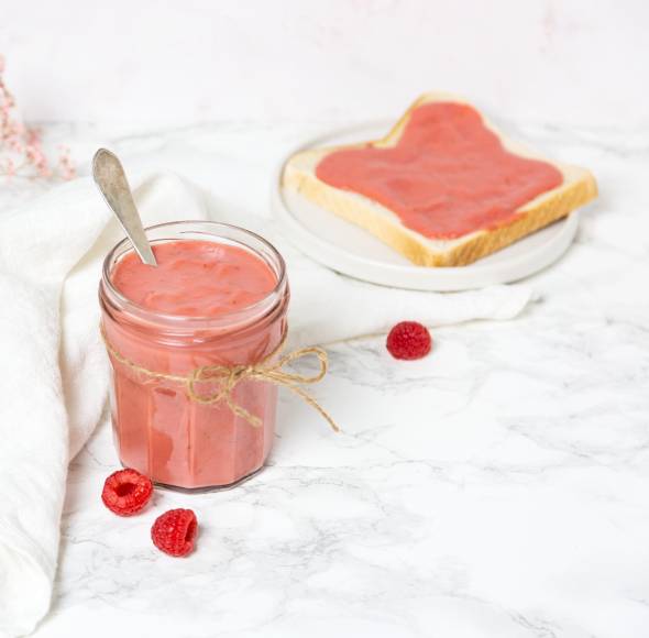 Himbeer-Rhabarber-Curd