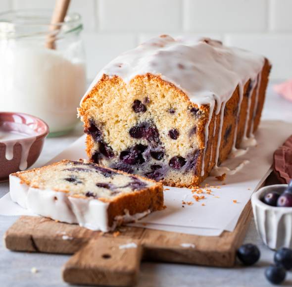 Joghurtkuchen mit Blaubeeren