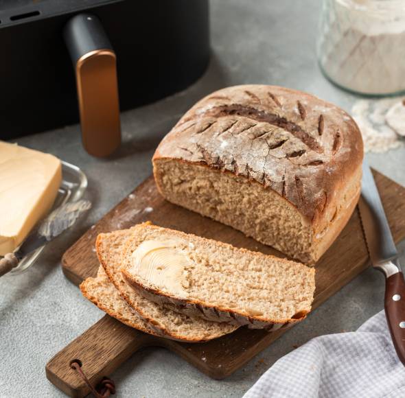 Dinkel-Joghurt-Kruste im Airfryer