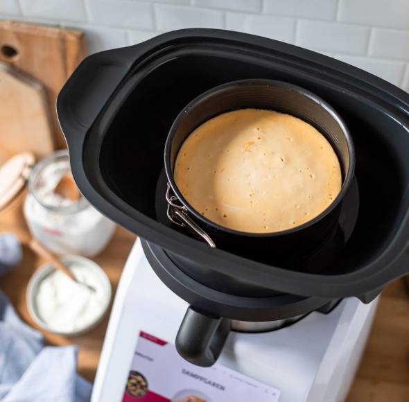Käsekuchen im Dampfgaraufsatz