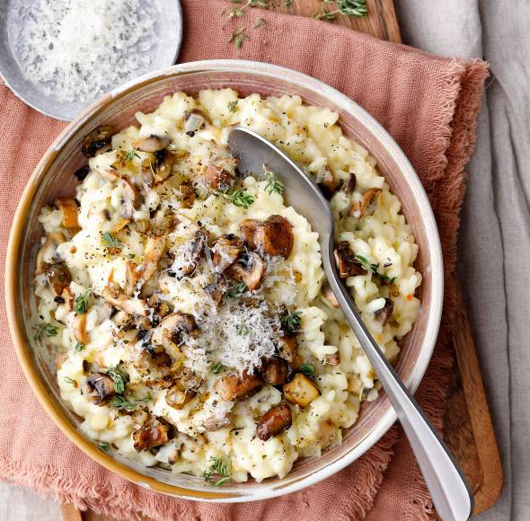 Cremiges Pilz-Risotto