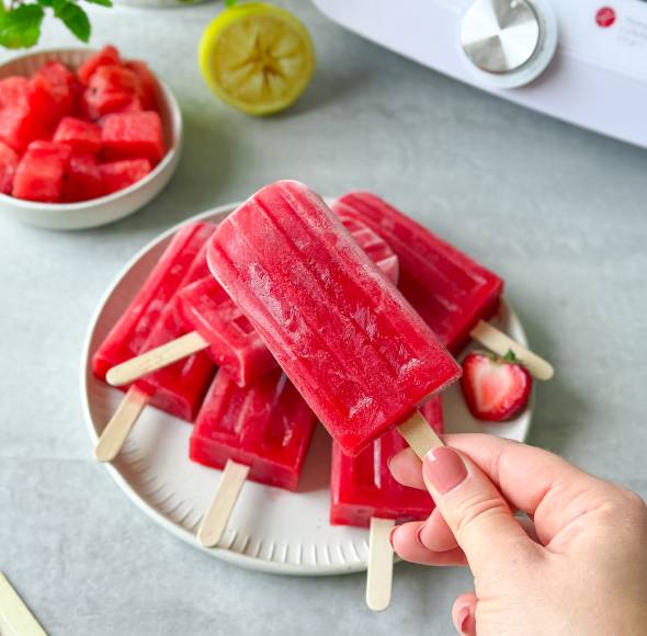 Wassermeloneneis aus 3 Zutaten