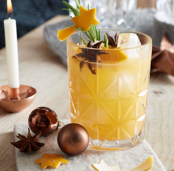 Feuriger Winterstern