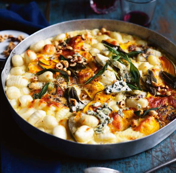 Ofen-Gnocchi Kürbis-Gorgonzola