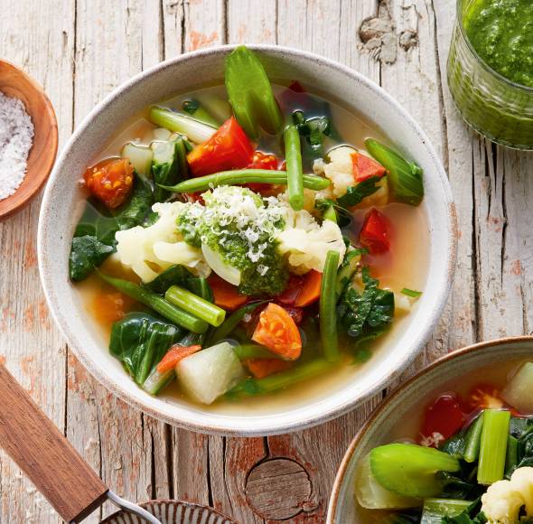 „Take 5“-Gemüsesuppe