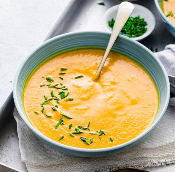 „Tschüss-Grippe“-Suppe mit Karotten und Ingwer
