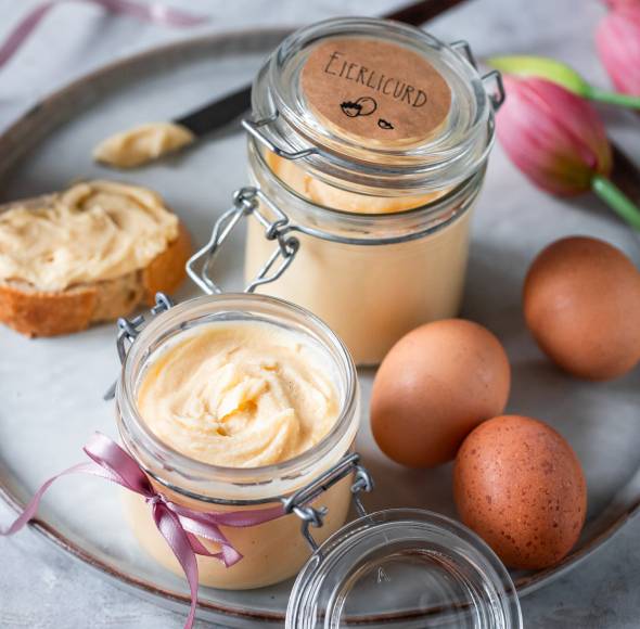 Eierlicurd – cremiger Eierlikör fürs Brot