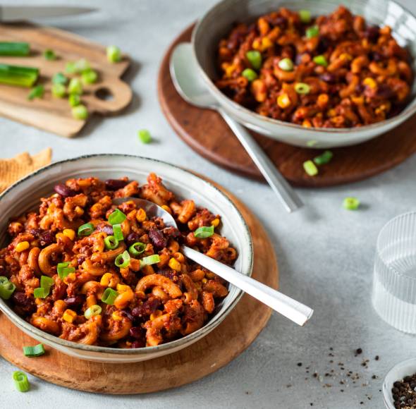 Mexikanischer Hackfleisch-Pasta-Topf