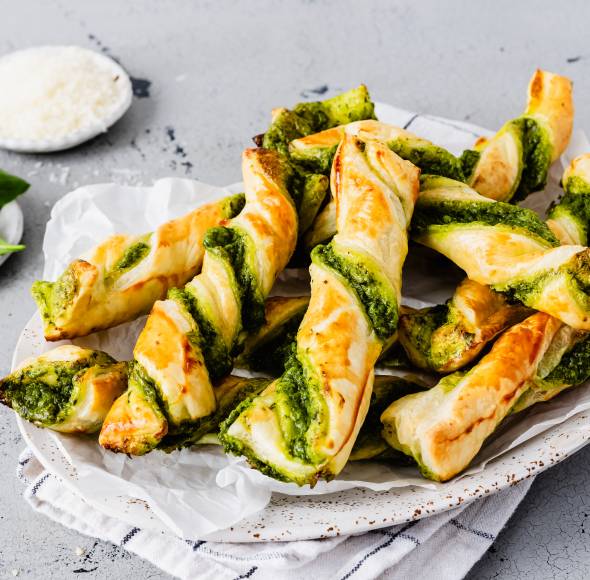 Parmesan-Spinat Twister