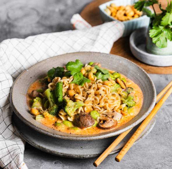 15-Minuten-Mie-Nudel-Suppe