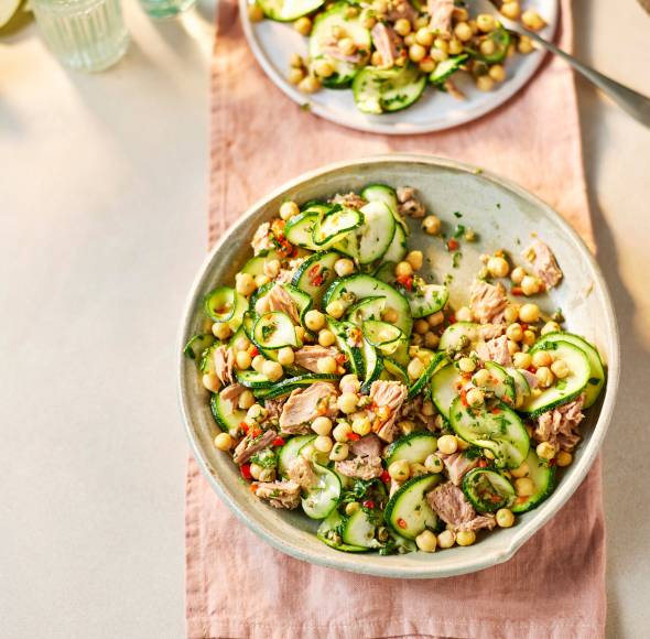 Schneller Zucchini-Thunfisch-Salat