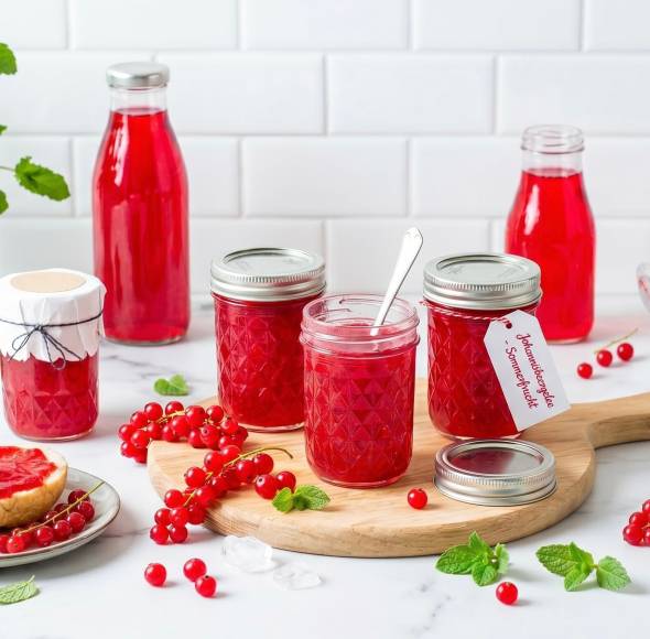 Johannisbeergelee aus Johannisbeersaft