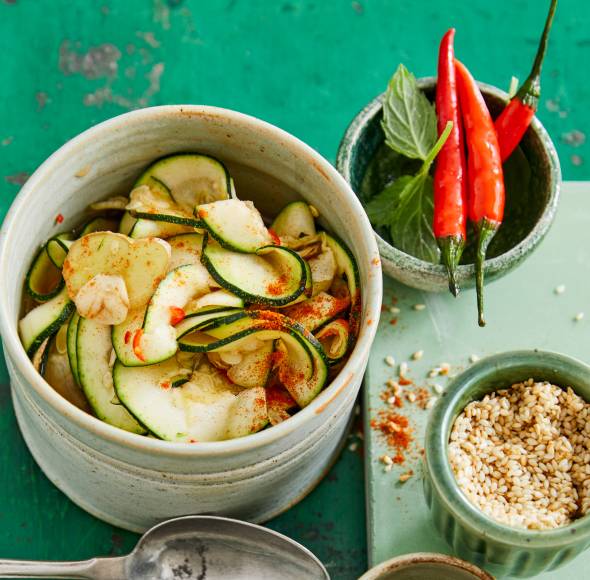 Schnelles Zucchini-Kimchi