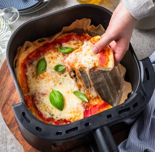 20-Minuten Airfryer Pizza