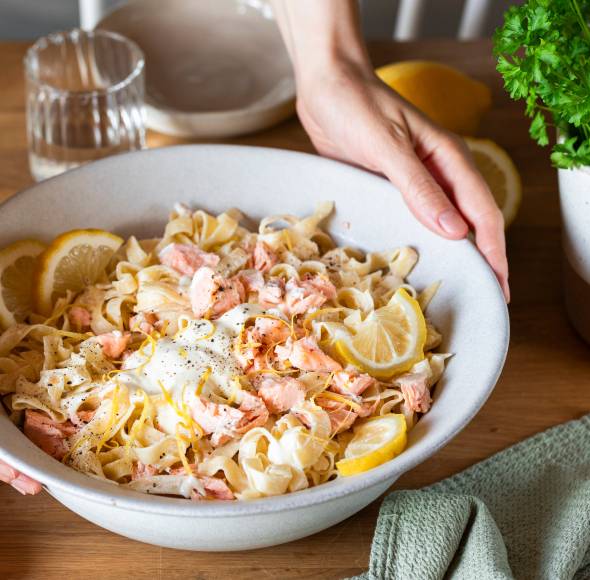 Zitronen-Joghurt-Pasta aus 5 Zutaten