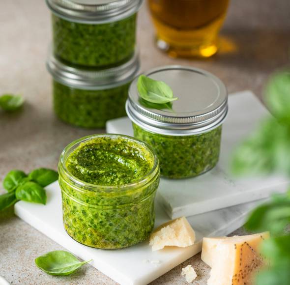 Basilikumpesto XXL auf Vorrat