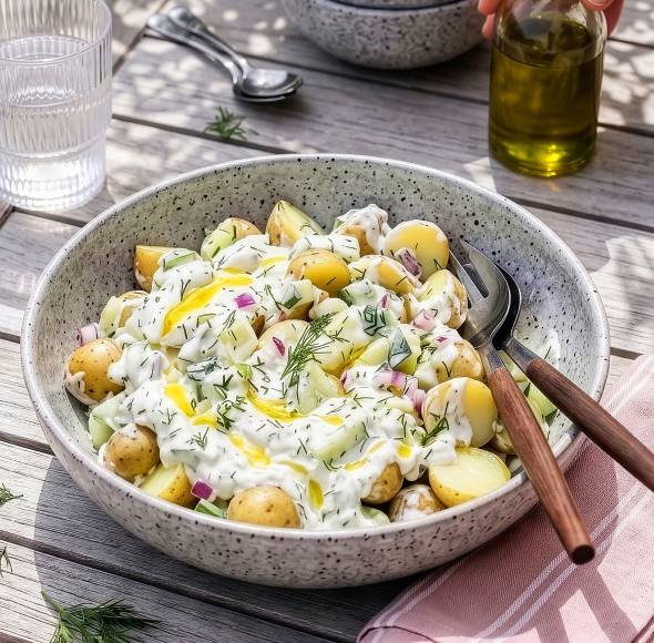 Griechischer Kartoffel-Zaziki-Salat