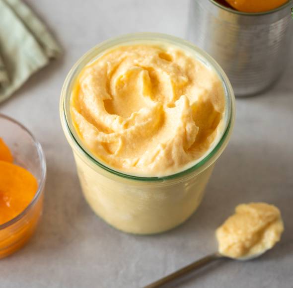 High Protein Pfirsich-Skyr-Eis