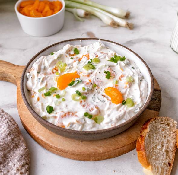 Lauch-Mandarinen-Dip