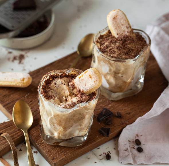 Tiramisu Eis aus 5 Zutaten