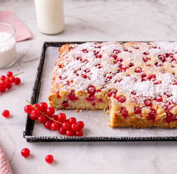 Johannisbeerkuchen vom Blech