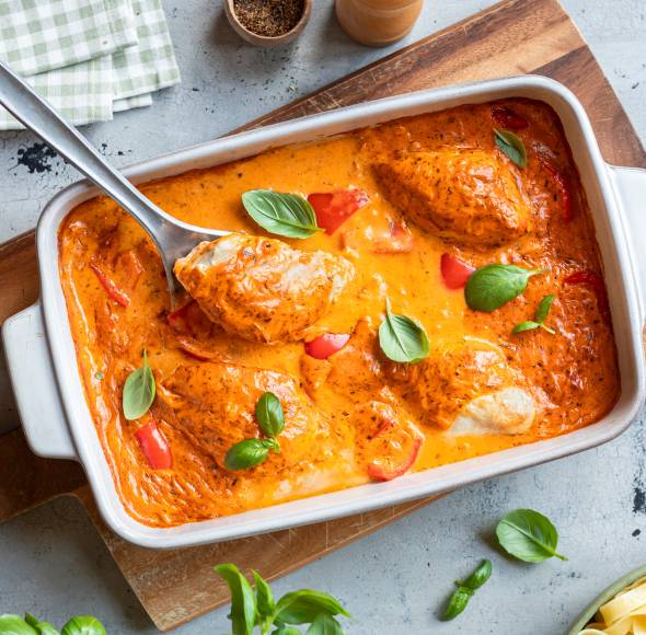 Paprika-Rahm-Hähnchen