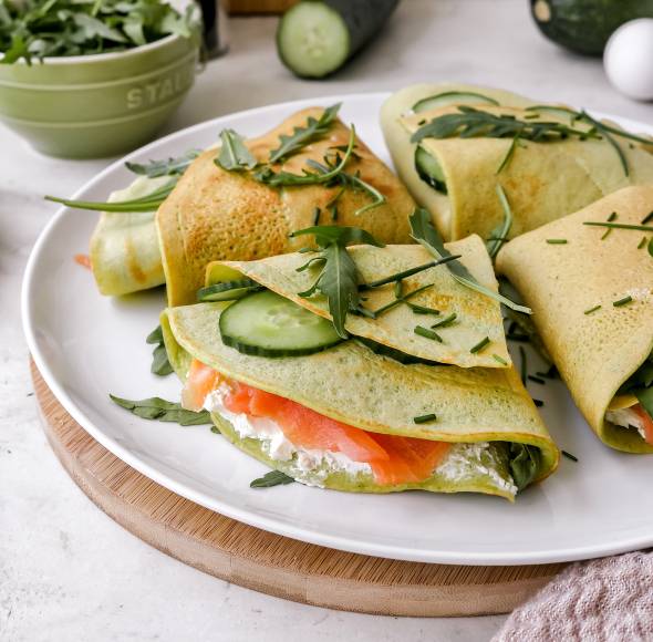 Zucchini - Pfannkuchen Wraps