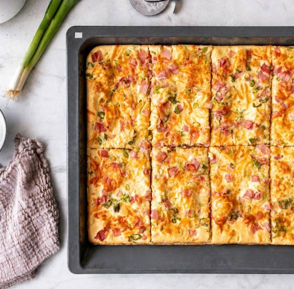 Ofenpfannkuchen Flammkuchen Style