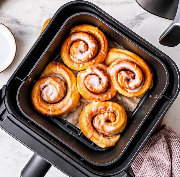Die fluffigsten Zimtschnecken aus dem Airfryer