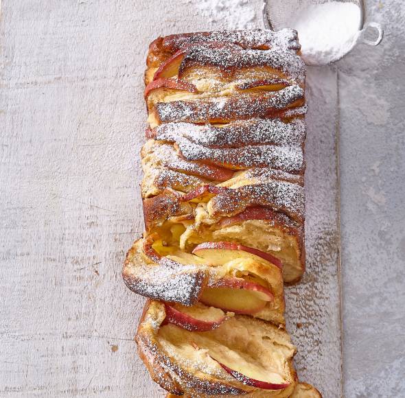 Apfel-Vanille-Zupfbrot