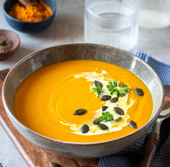 Balance-Kürbis-Linsen-Suppe