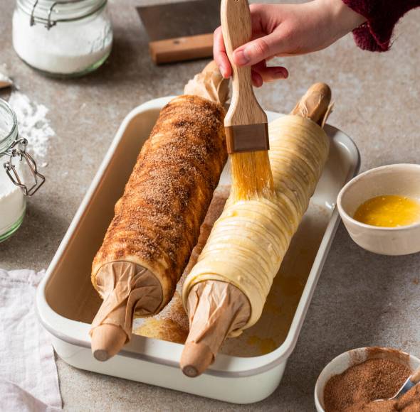 Baumstriezel aus dem Ofen mit Monsieur Cuisine