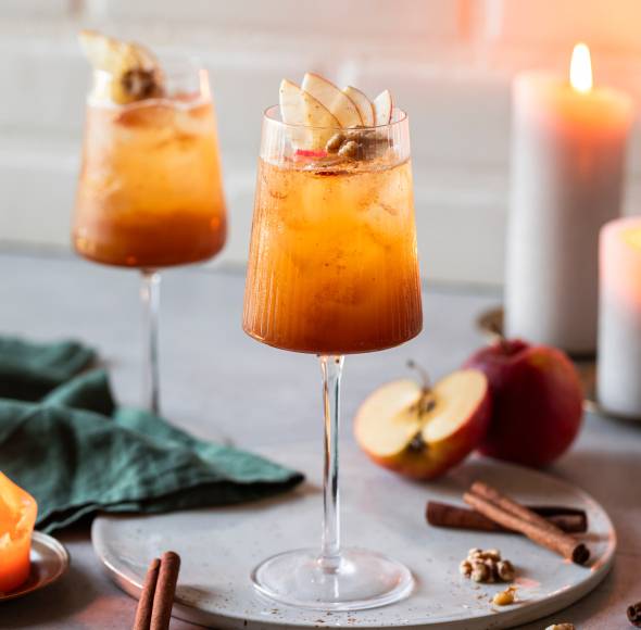 Bratapfel Spritz mit Zimt