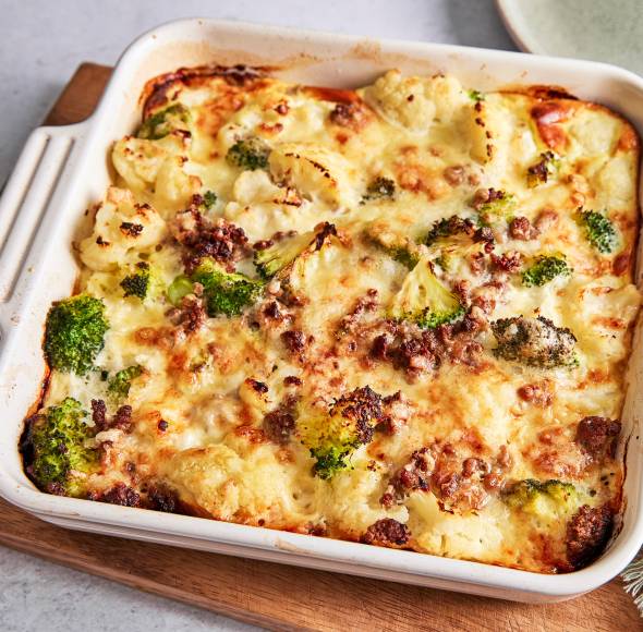 Brokkoli-Hackfleisch-Feierabendblech