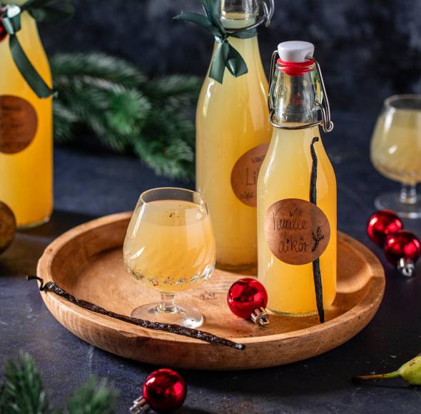 Vanille-Likör „Süße Winterbirne"