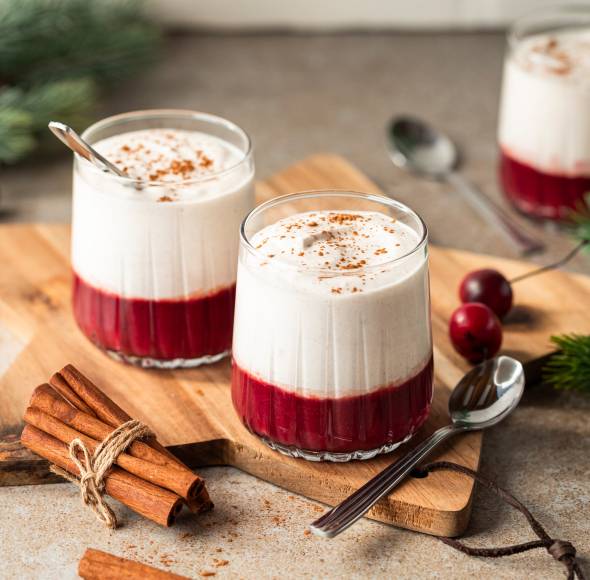 Zimtcreme mit Kirsch-Samt – einfach und schnell
