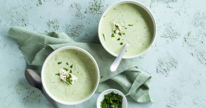 Bärlauchsuppe ohne Kartoffeln