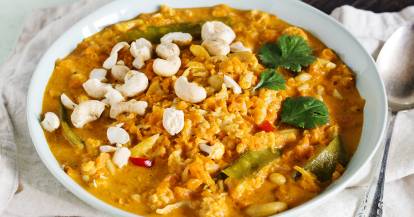 Blumenkohlcurry mit Cashewkernen