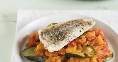 Ratatouille mit Kabeljau