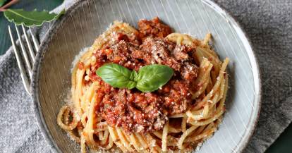 Rinderhackfleisch ist die richtige Wahl für Bolognese